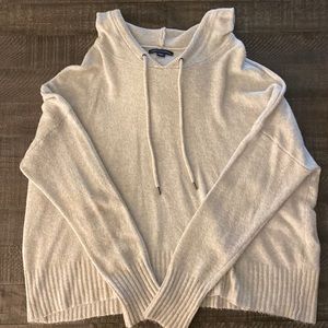Off white slightly cropped hoodie from American eagle